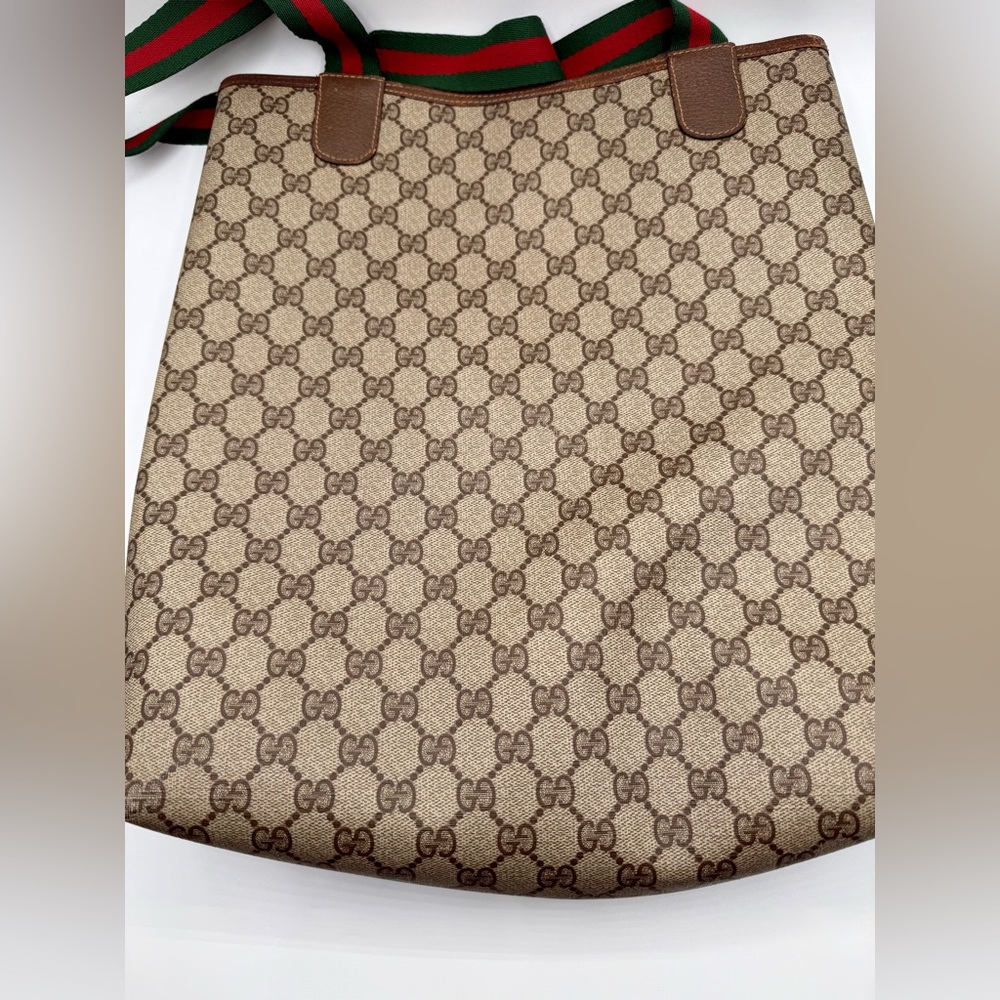 Gucci Sherry Line PVC Canvas Tote Shopper Bag - vintage - Picture 4 of 6